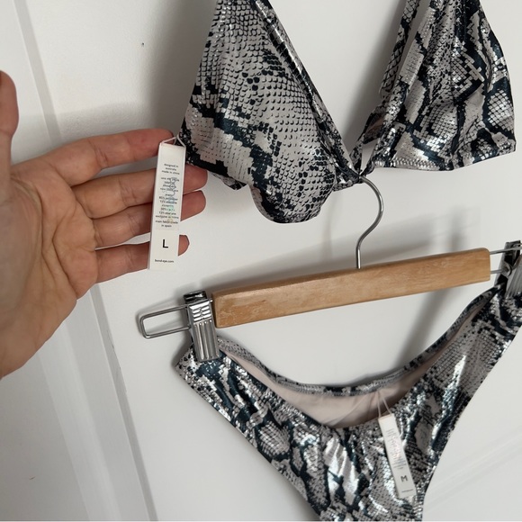 NWOT Bond Eye Metallic Snakeskin Bikini - Picture 4 of 13